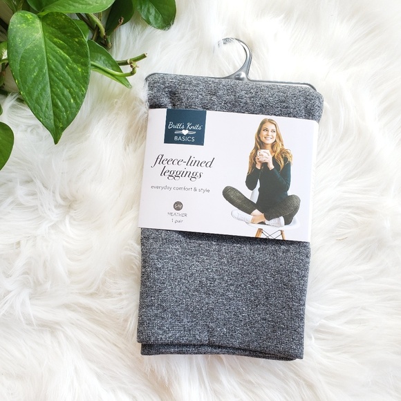 Britt's Knits Fleece Lined Leggings Hot 